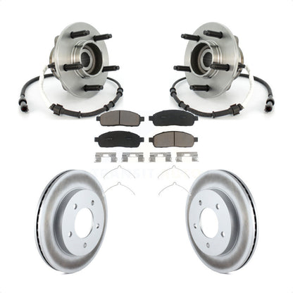 Hub Bearing Coat Brake Rotor Pad Front Kit For 2004 Ford F-150 With 5 Lug Wheels