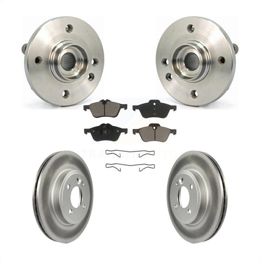 Hub Bearing Assembly Coated Disc Brake Rotors And Pads Front Kit For Mini Cooper