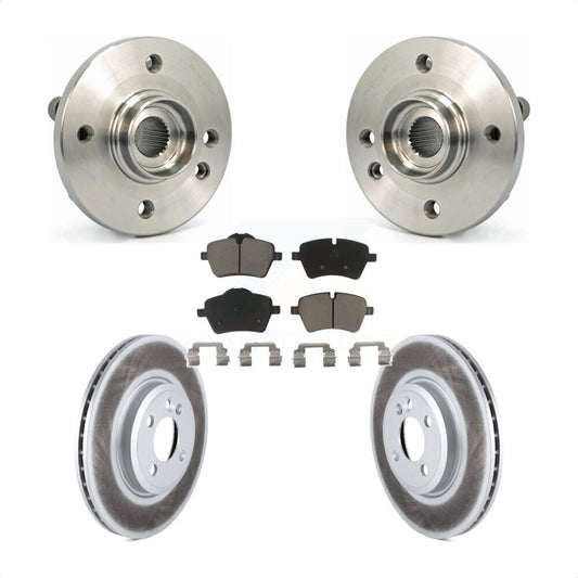 Hub Bearing Assembly Coated Disc Brake Rotors And Pads Front Kit For Mini Cooper