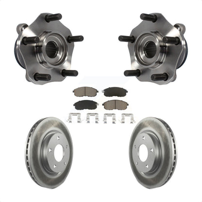 Hub Bearing Assembly Coated Disc Brake Rotor And Pad Front Kit For Nissan Sentra