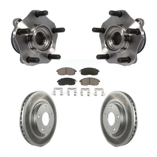 Hub Bearing Assembly Coated Disc Brake Rotor And Pad Front Kit For Nissan Sentra