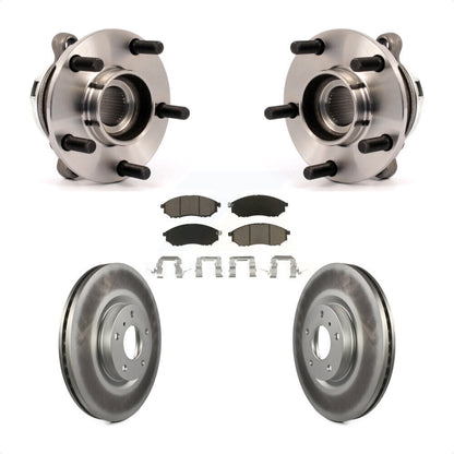 Hub Bearing Assembly Coated Disc Brake Rotor And Pad Front Kit For Nissan Murano