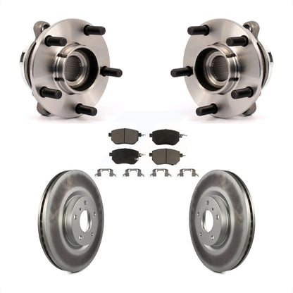 Hub Bearing Assembly Coated Disc Brake Rotor And Pad Front Kit For Nissan Murano