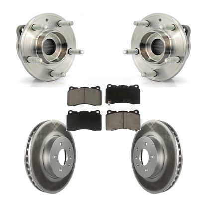 Hub Bearing Assembly Coated Disc Brake Rotor And Pads Front Kit For Cadillac ATS