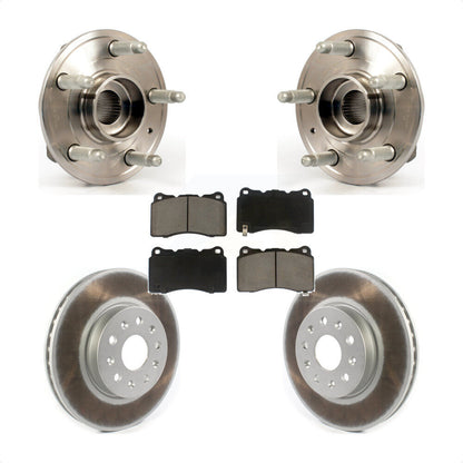 Hub Bearing Coat Brake Rotor Pad Front Kit For Cadillac CTS With Brembo Calipers