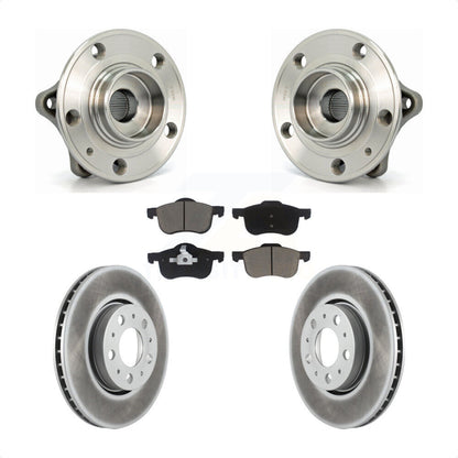 Hub Bearing Assembly Coated Brake Rotor Pad Front Kit For Volvo S60 XC70 V70 S80