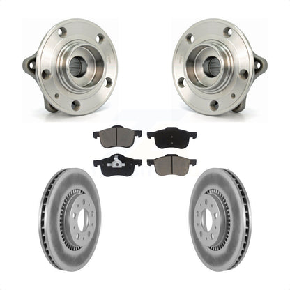 Hub Bearing Assembly Coated Brake Rotor Pad Front Kit For Volvo S60 XC70 V70 S80