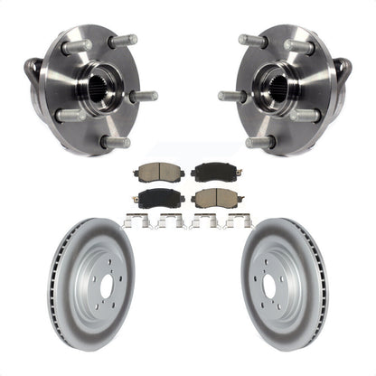 Hub Bearing Coated Brake Rotor Pads Front Kit For Subaru Forester Outback Legacy