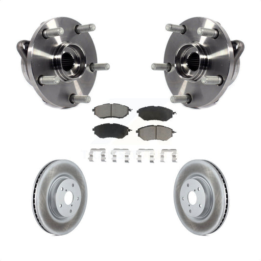 Hub Bearing Coated Brake Rotor & Pads Front Kit For Subaru Outback WRX Legacy B9