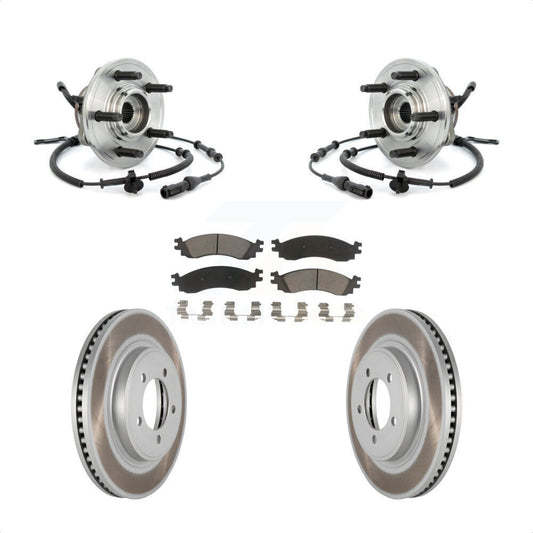 Hub Bearing Coat Brake Rotor Pads Front Kit For Ford Explorer Sport Trac Mercury