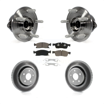 Hub Bearing Coat Brake Rotor Pad Front Kit For Jeep Grand Cherokee Dodge Durango