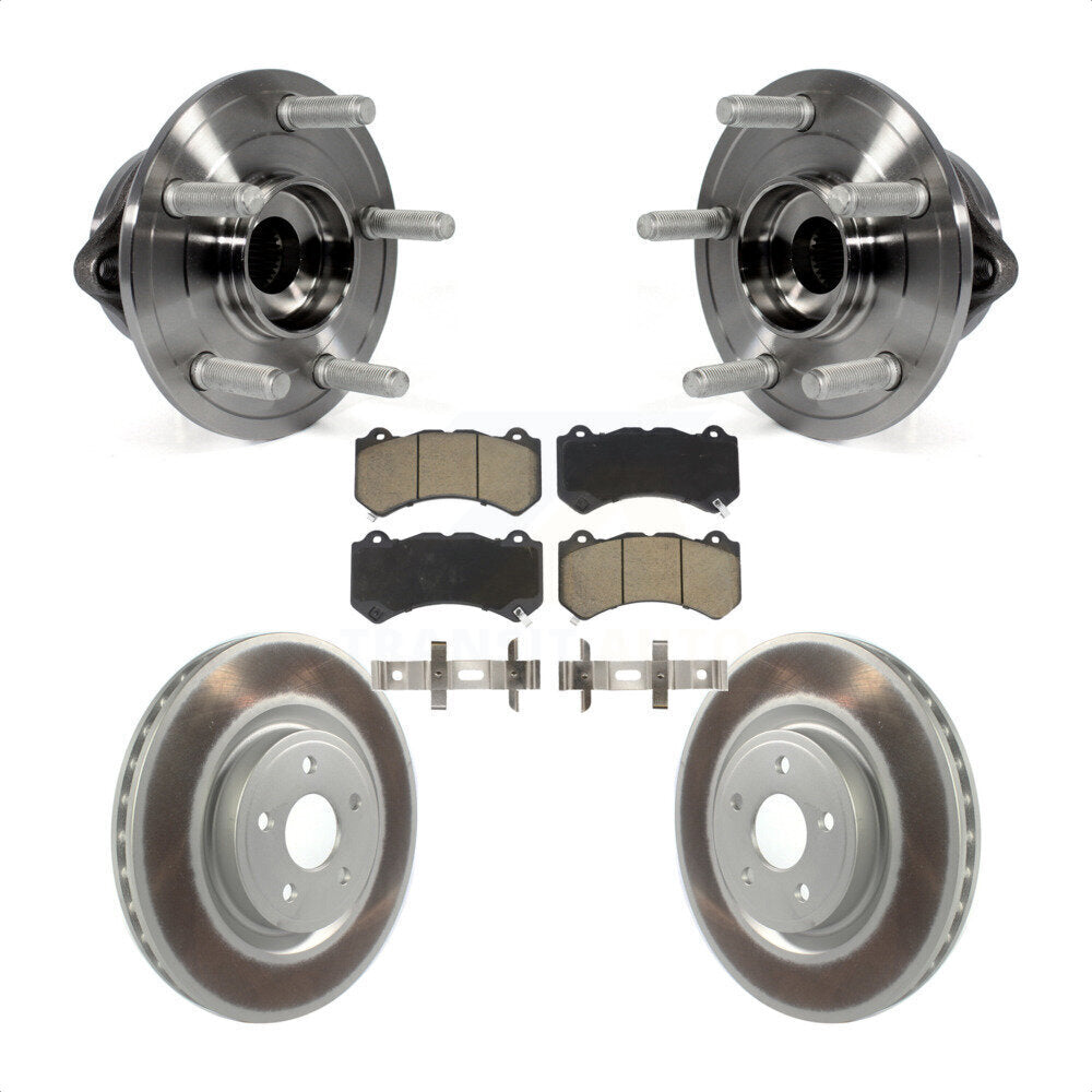Hub Bearing Coat Brake Rotor Pad Front Kit For Jeep Grand Cherokee Dodge Durango