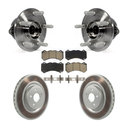 Hub Bearing Coat Brake Rotor Pad Front Kit For Jeep Grand Cherokee Dodge Durango