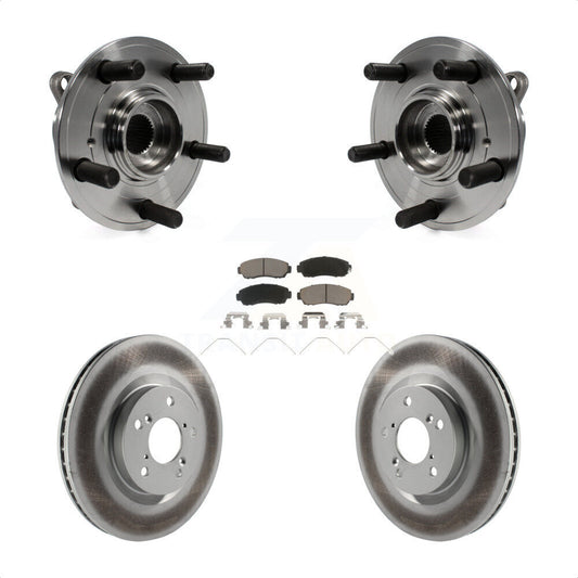 Hub Bearing Assembly Coat Brake Rotor Pads Front Kit For 2011-2014 Honda Odyssey