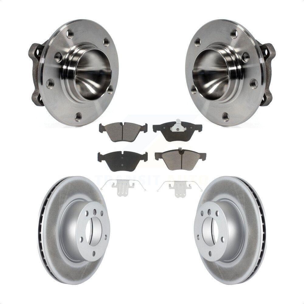 Hub Bearing Assembly Coat Brake Rotor Pads Front Kit For BMW 128i 328i 323i 325i