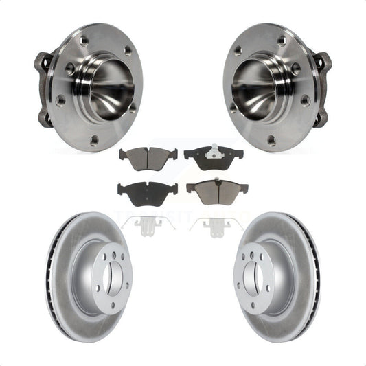Hub Bearing Assembly Coat Brake Rotor Pads Front Kit For BMW 128i 328i 323i 325i