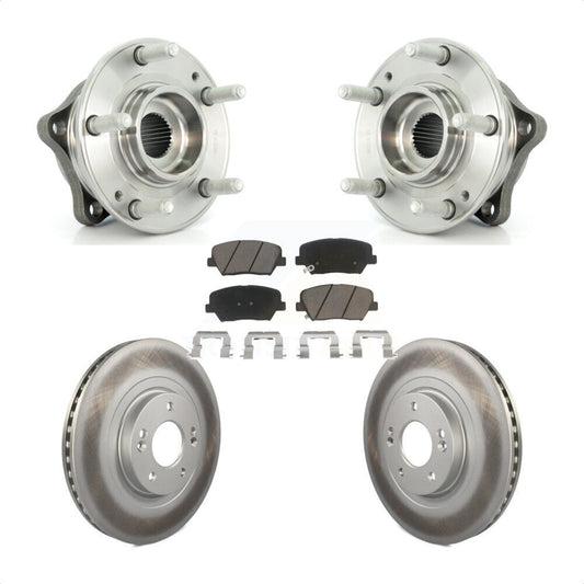 Hub Bearing Coated Disc Brake Rotor Pad Front Kit For Hyundai Santa Fe Sport Kia