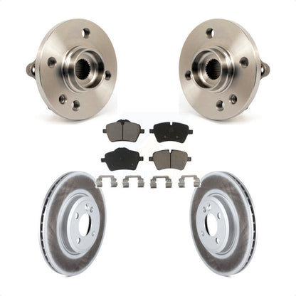 Hub Bearing Assembly Coated Disc Brake Rotors And Pads Front Kit For Mini Cooper