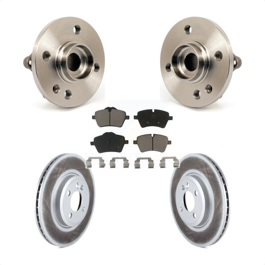 Hub Bearing Assembly Coated Disc Brake Rotors And Pads Front Kit For Mini Cooper