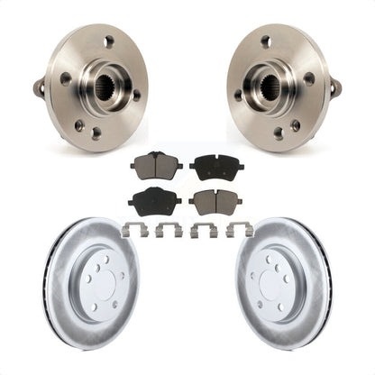 Hub Bearing Coated Disc Brake Rotor Pad Front Kit For 2014-2015 Mini Cooper 1.6L