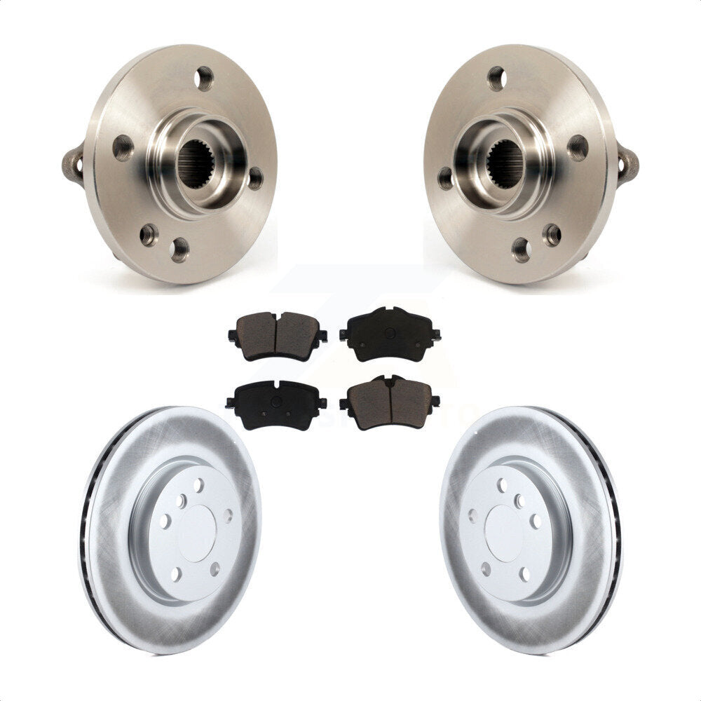Hub Bearing Assembly Coated Brake Rotor Pads Front Kit For 2015 Mini Cooper 1.6L