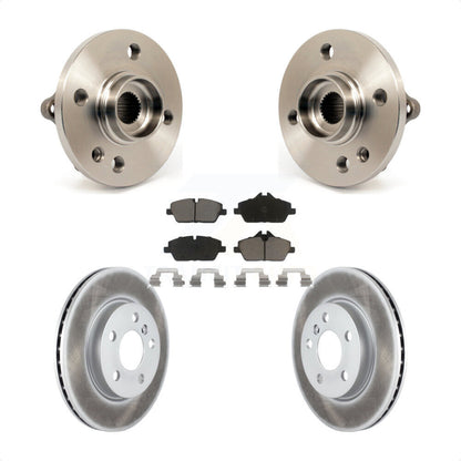 Hub Bearing Coated Disc Brake Rotor Pad Front Kit For 2014-2015 Mini Cooper 1.6L