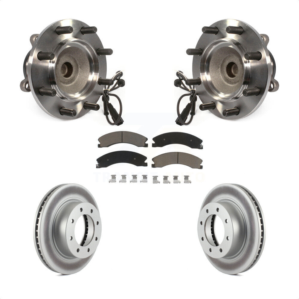 Hub Bearing Coated Brake Rotor And Pad Front Kit For Nissan NV2500 NV3500 NV1500