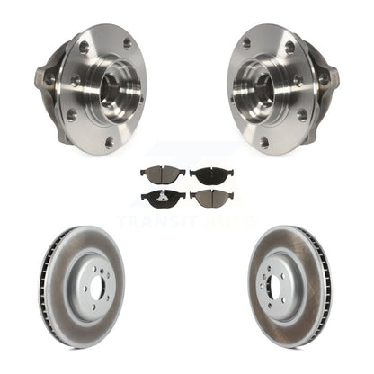 Hub Bearing Coated Brake Rotor & Pad Front Kit For BMW 750i xDrive 750Li 550i GT