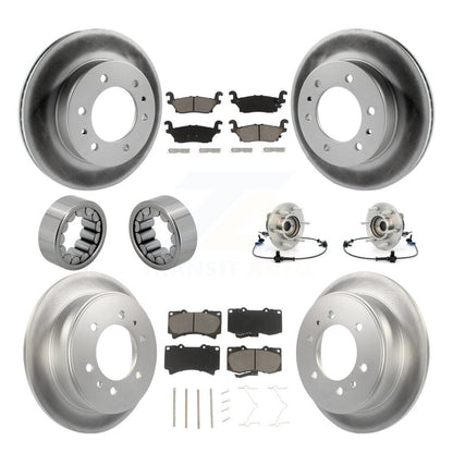 Hub Bearing Coat Brake Rotor Pads Shoe Front Rear Kit (10Pc) For 06-08 Hummer H3