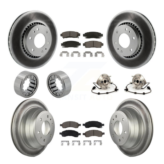 Hub Bearing Coat Brake Rotor Pad Shoe Front Rear Kit (10Pc) For Chevrolet GMC XL