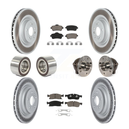 Hub Bearing Coated Brake Rotor Pads Shoe Front Rear Kit For Mercedes-Benz GLE400