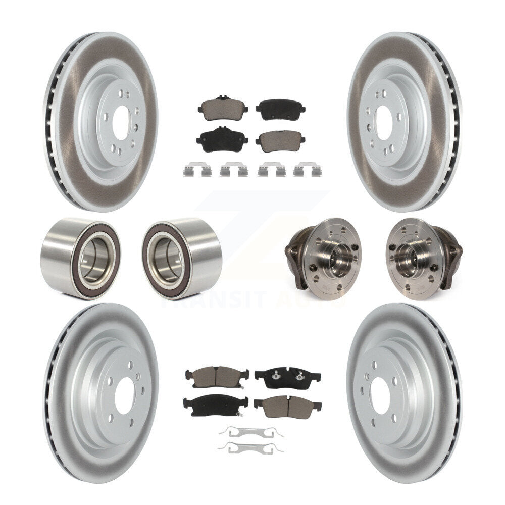 Hub Bearing Coated Brake Rotor Pads Shoe Front Rear Kit For Mercedes-Benz GLE400