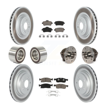 Hub Bearing Coated Brake Rotor Pads Shoe Front Rear Kit For Mercedes-Benz GLE400