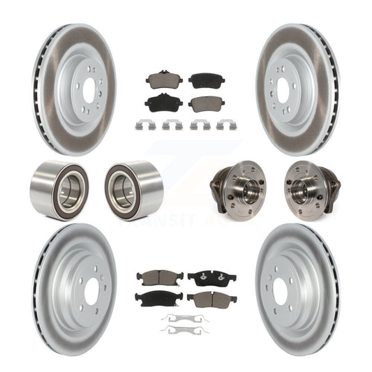 Hub Bearing Coated Brake Rotor Pads Shoe Front Rear Kit For Mercedes-Benz GLE400