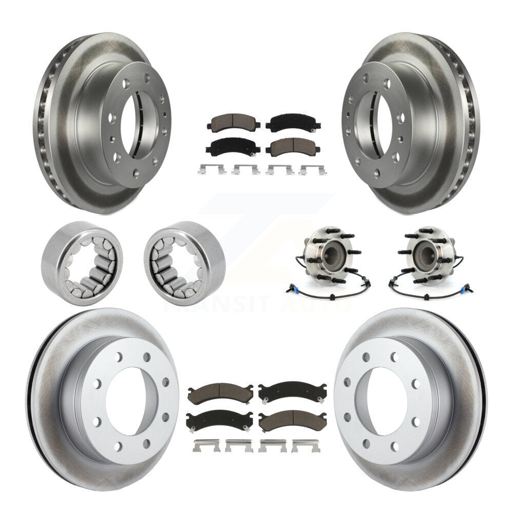 Hub Bearing Coat Brake Rotor Pads Shoe Front Rear Kit (10Pc) For GMC Savana 2500