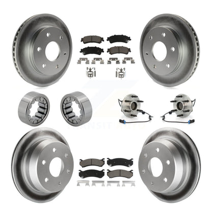 Hub Bearing Coat Brake Rotor Pads Shoe Front Rear Kit (10Pc) For Chevrolet Astro