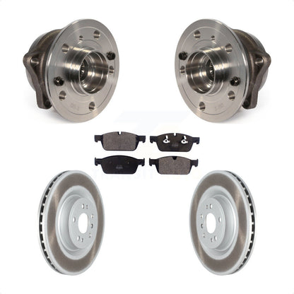 Hub Bearing Coated Disc Brake Rotor Pad Front Kit For 2017 Mercedes-Benz GLS350d