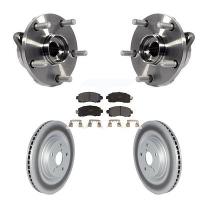 Hub Bearing Coated Brake Rotor Pads Front Kit For Subaru Forester Outback Legacy