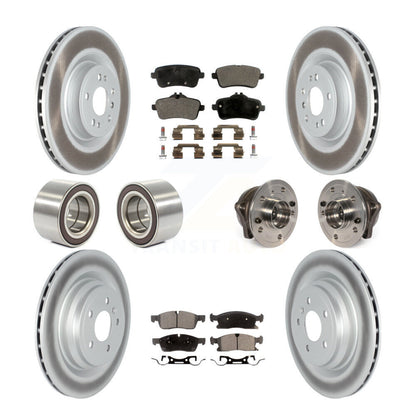 Hub Bearing Coated Brake Rotor Pads Shoe Front Rear Kit For Mercedes-Benz GLE400