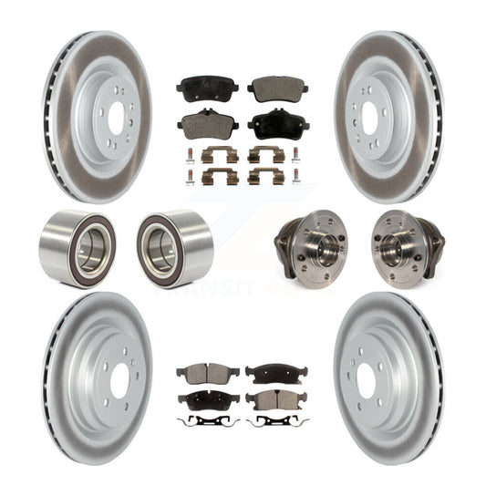 Hub Bearing Coated Brake Rotor Pads Shoe Front Rear Kit For Mercedes-Benz GLE400