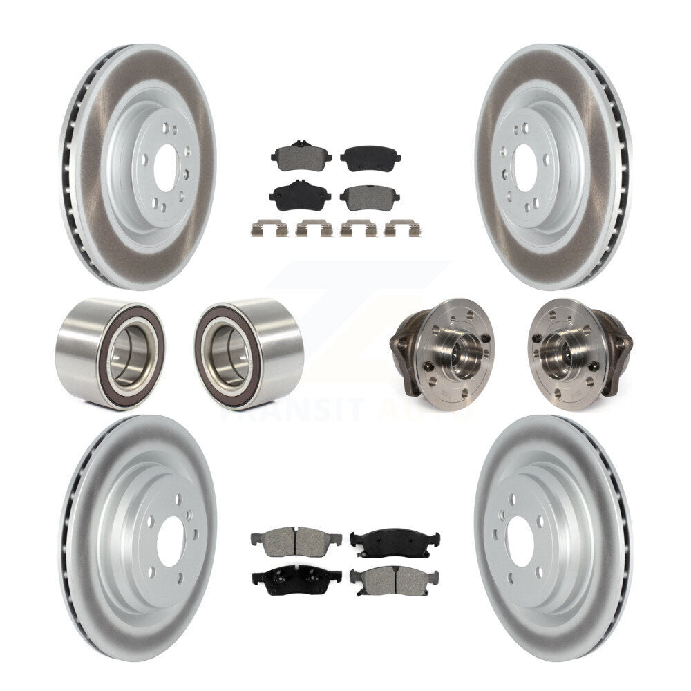 Hub Bearing Coated Brake Rotor Pads Shoe Front Rear Kit For Mercedes-Benz GLE400