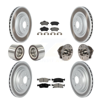 Hub Bearing Coated Brake Rotor Pads Shoe Front Rear Kit For Mercedes-Benz GLE400