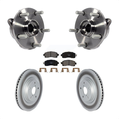 Hub Bearing Coated Brake Rotor Pads Front Kit For Subaru Forester Outback Legacy