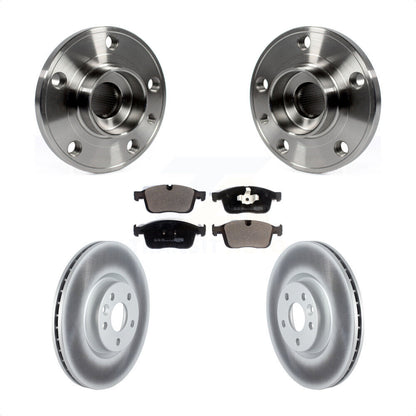 Hub Bearing Assembly Coated Disc Brake Rotors And Pads Front Kit For Volvo XC60