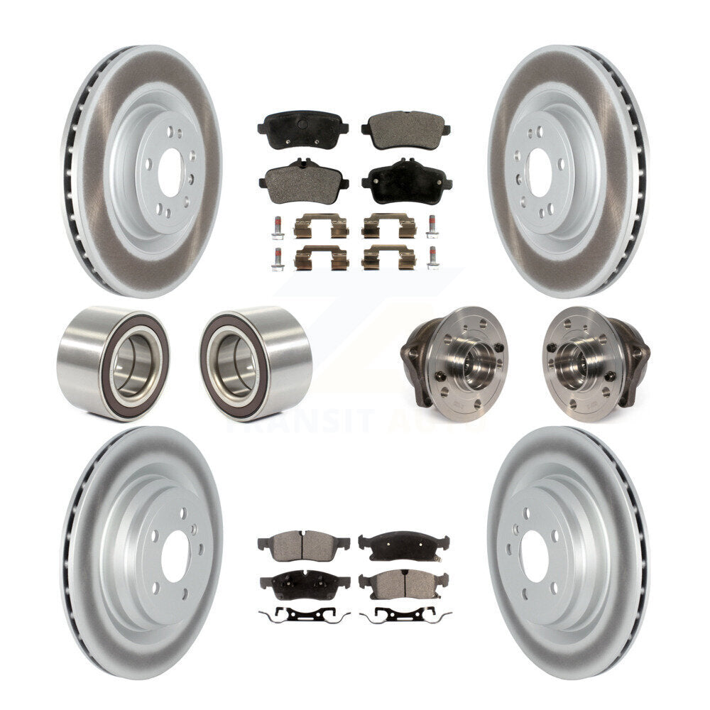 Hub Bearing Coated Brake Rotor Pads Shoe Front Rear Kit For Mercedes-Benz GLE400