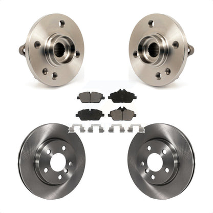 Hub Bearing Assembly Brake Rotor & Pads Front Kit For 2014-2015 Mini Cooper 1.6L
