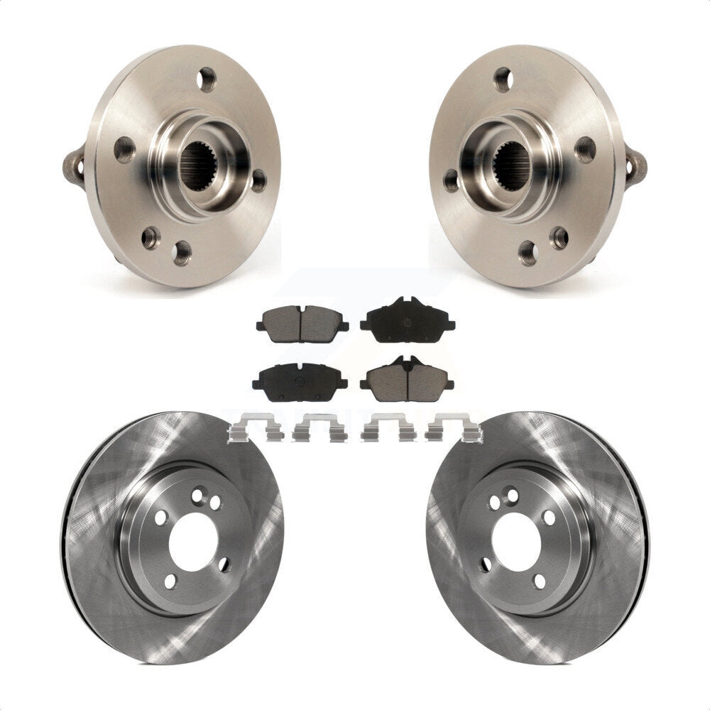 Hub Bearing Assembly Disc Brake Rotor And Ceramic Pads Front Kit For Mini Cooper