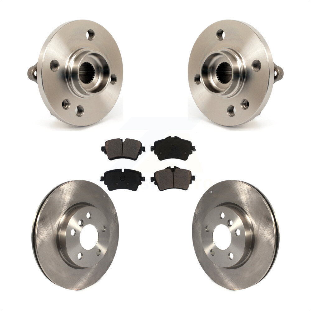 Hub Bearing Assembly Disc Brake Rotor & Pads Front Kit For 2015 Mini Cooper 1.6L
