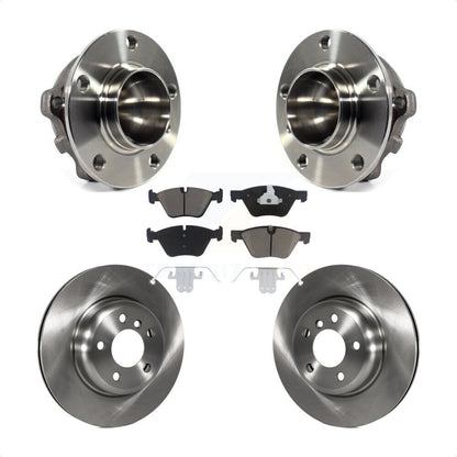 Hub Bearing Assembly Disc Brake Rotors And Ceramic Pads Front Kit For BMW 528i