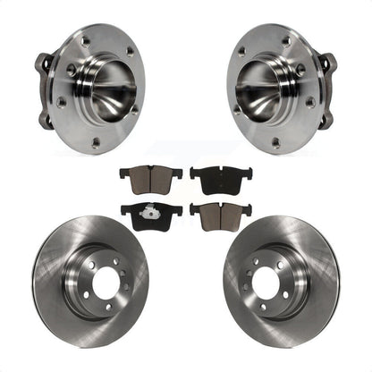 Hub Bearing Assembly Brake Rotor Pad Front Kit For 2012 BMW 328i Sedan with 3.0L